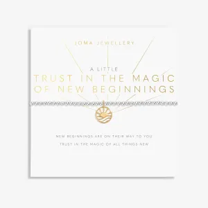 A Little Trust In the Magic of New Beginnings Silver & Gold Plated Bracelet 8154 Joma Jewellery