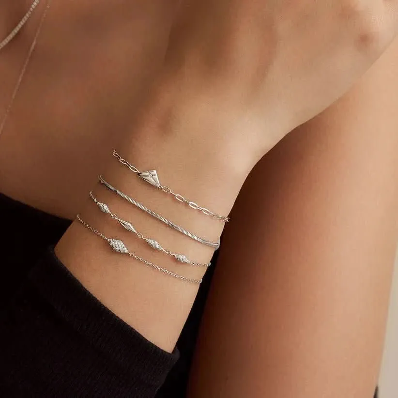 Ania Haie Gold Cross Station Bracelet B061-03G Ania Haie Jewellery