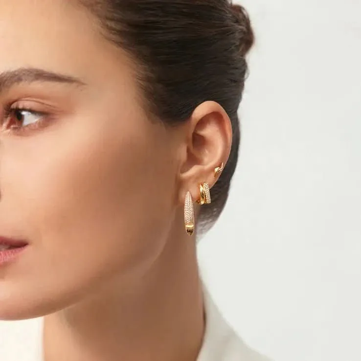 Ania Haie Gold Double Spike Stud Earrings E051-02G Ania Haie Jewellery