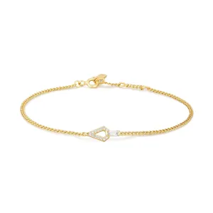 Ania Haie Gold Geometric Cubic Zirconia Bracelet B059-02G Ania Haie Jewellery