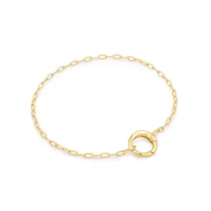 Ania Haie Gold Mini Link Charm Chain Connector Bracelet B048-02G Ania Haie Jewellery