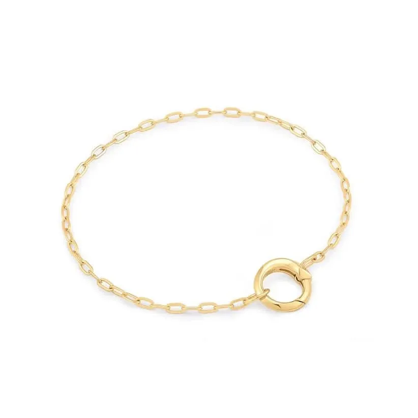 Ania Haie Gold Mini Link Charm Chain Connector Bracelet B048-02G Ania Haie Jewellery