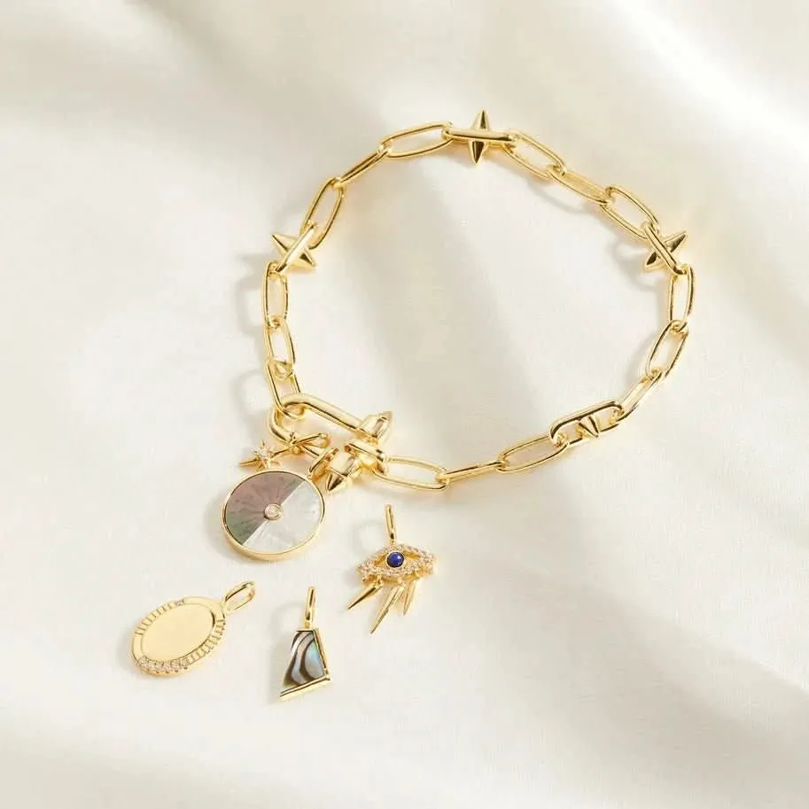 Ania Haie Gold Oval Charm NC048-16G Ania Haie Jewellery