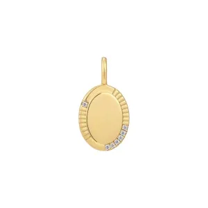 Ania Haie Gold Oval Charm NC048-16G Ania Haie Jewellery
