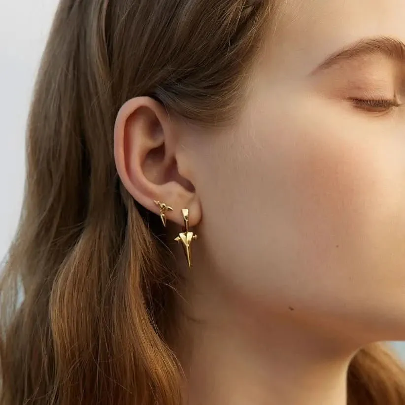 Ania Haie Gold Point Stud Earrings E053-03G Ania Haie Jewellery