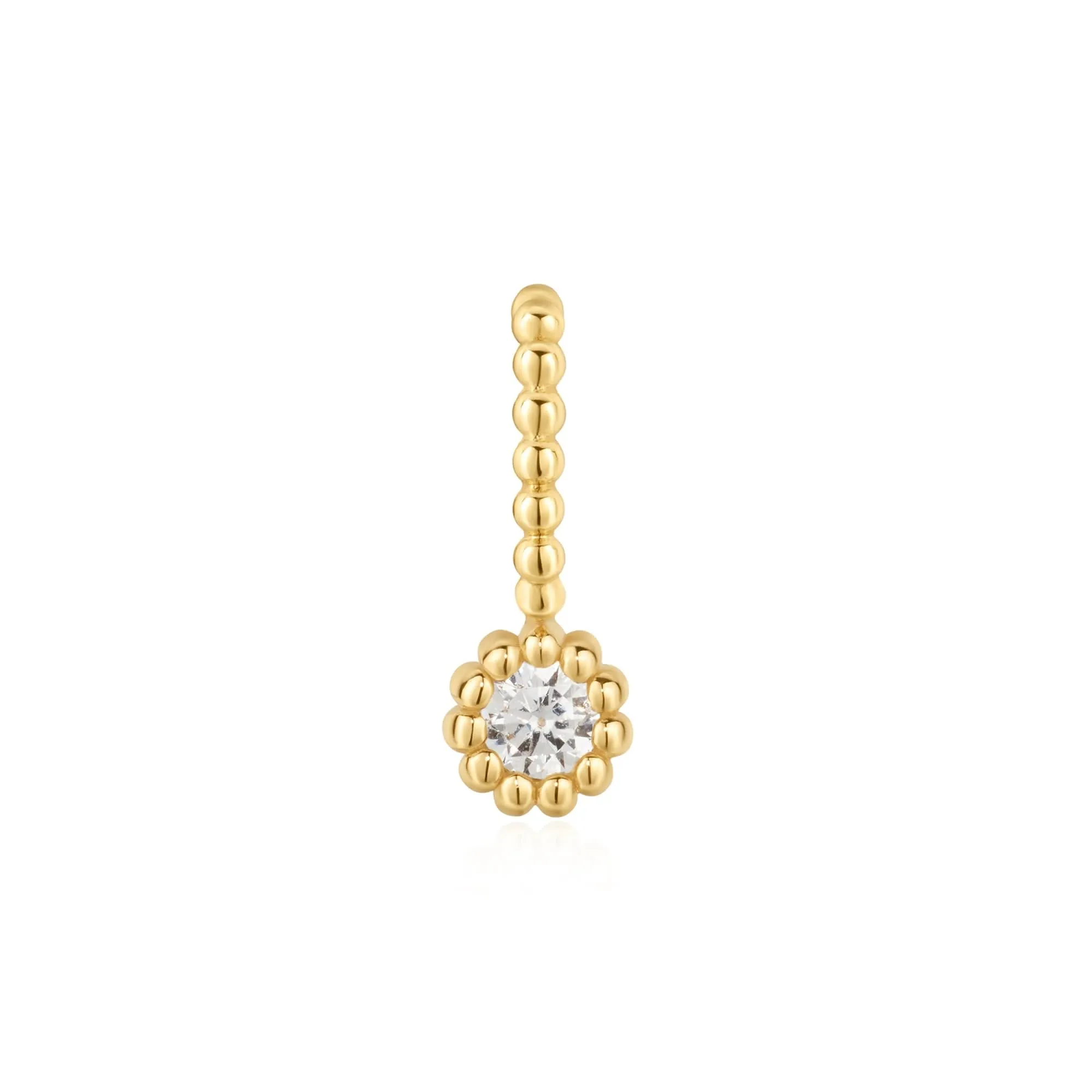 Ania Haie Gold Round Beaded Bezel Set Charm NC060-12G Ania Haie Jewellery