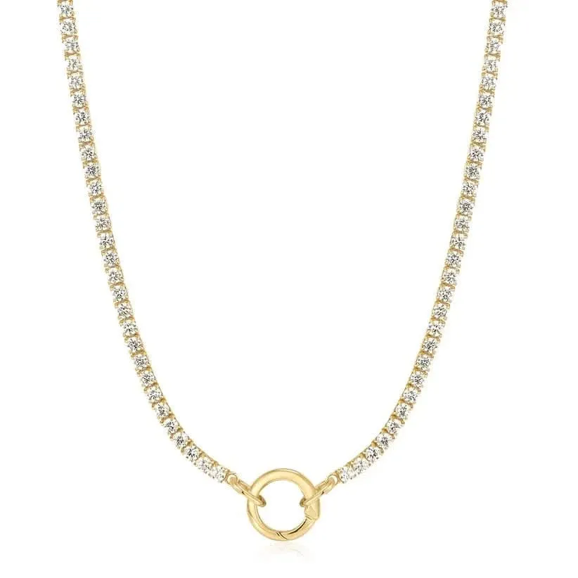 Ania Haie Gold Sparkle Chain Charm Connector Necklace N052-06G Ania Haie Jewellery
