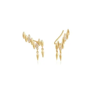 Ania Haie Gold Spike Climber Stud Earrings E051-03G Ania Haie Jewellery