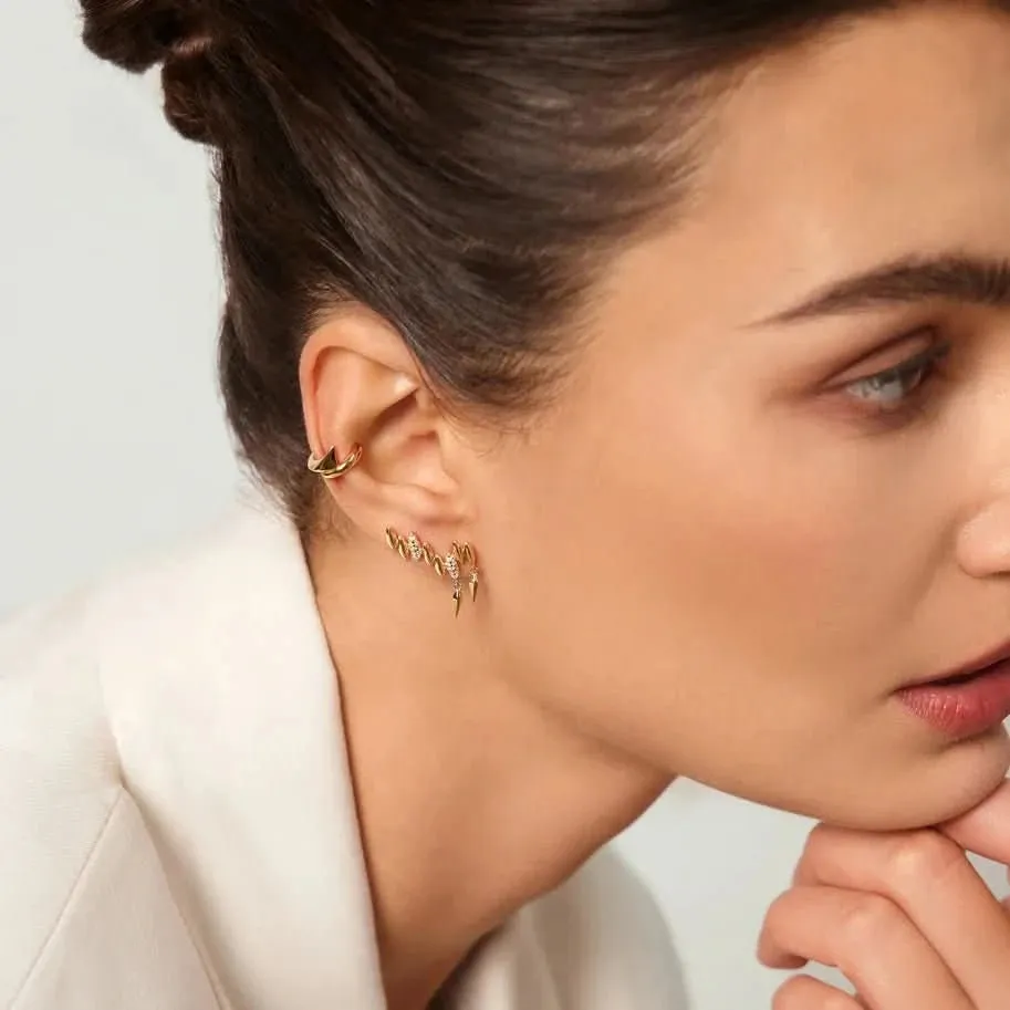 Ania Haie Gold Spike Wrap Ear Cuff E051-01G Ania Haie Jewellery