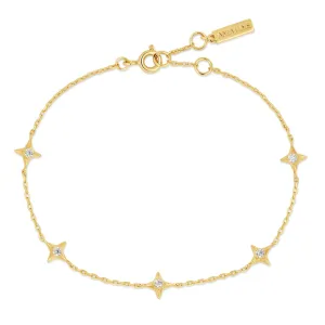 Ania Haie Gold Stars Station Bracelet B061-02G Ania Haie Jewellery