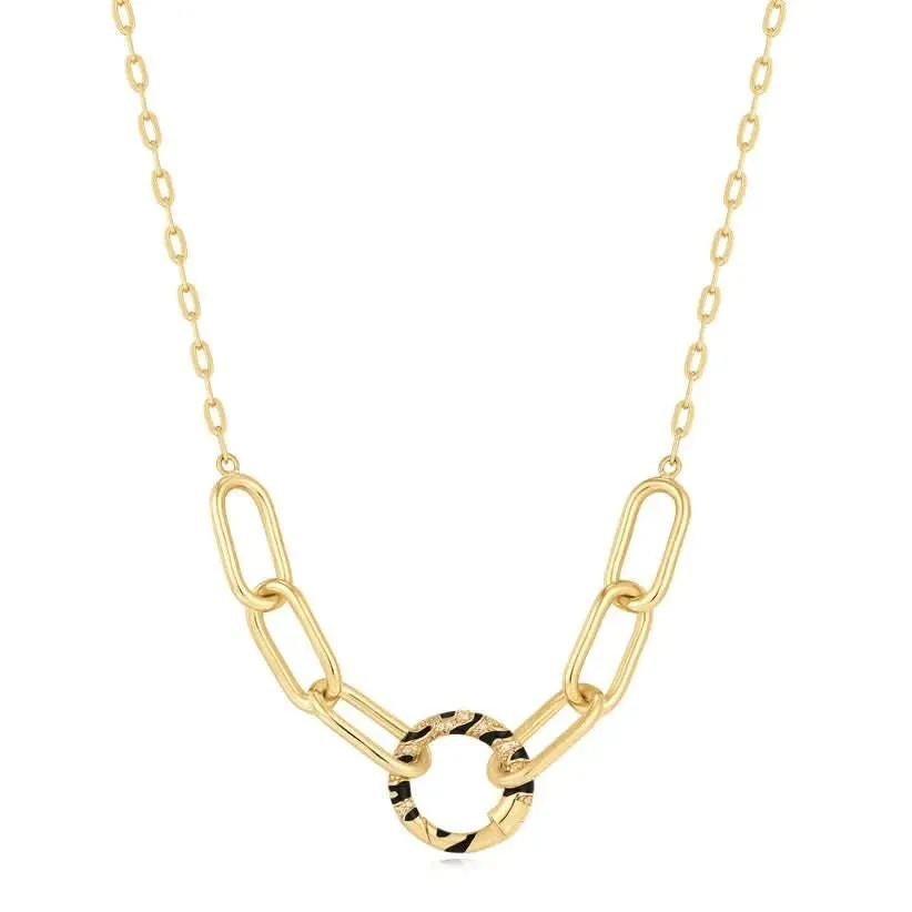 Ania Haie Gold Tiger Chain Charm Connector Necklace N052-03G Ania Haie Jewellery
