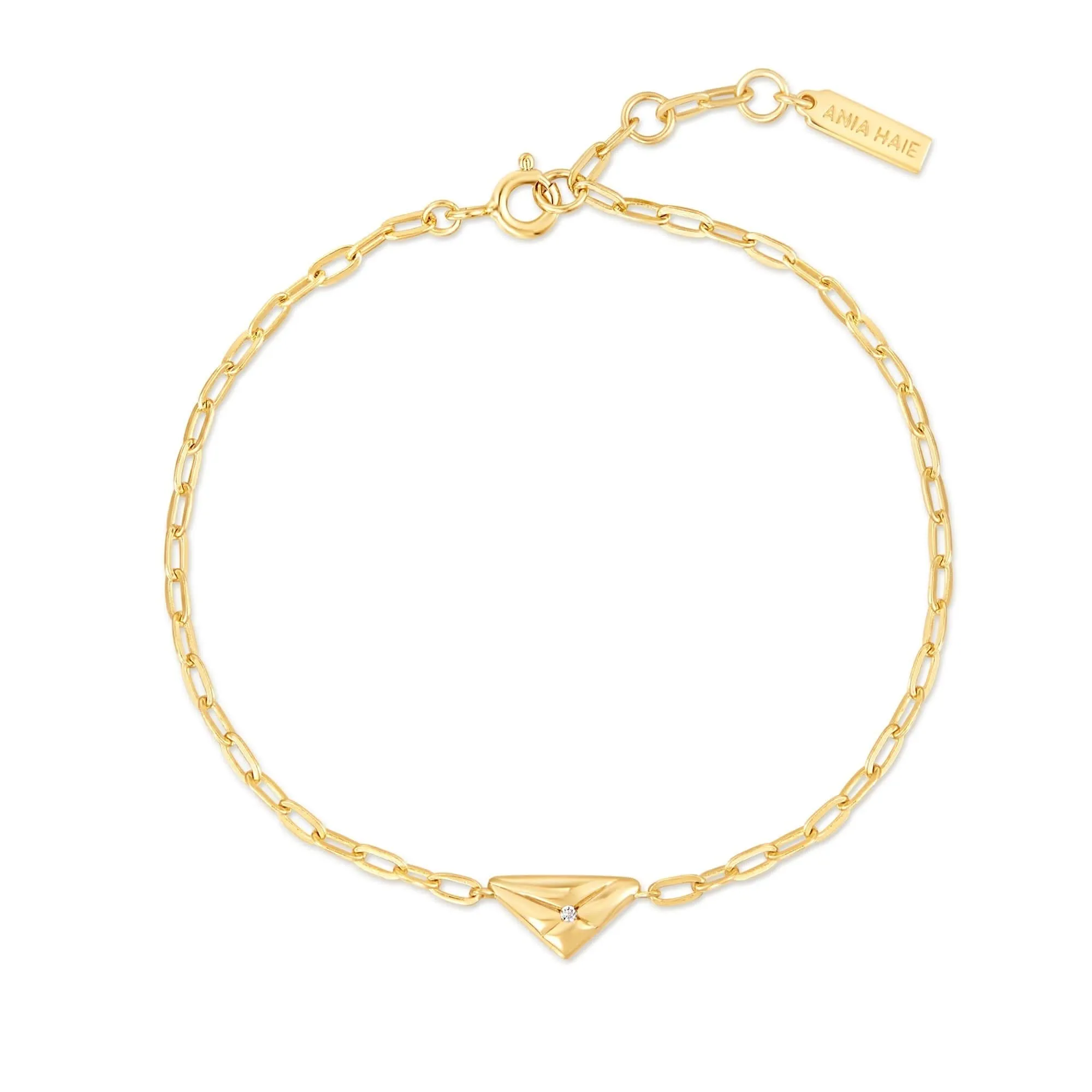 Ania Haie Gold Triangle Kiss Bracelet B059-01G Ania Haie Jewellery