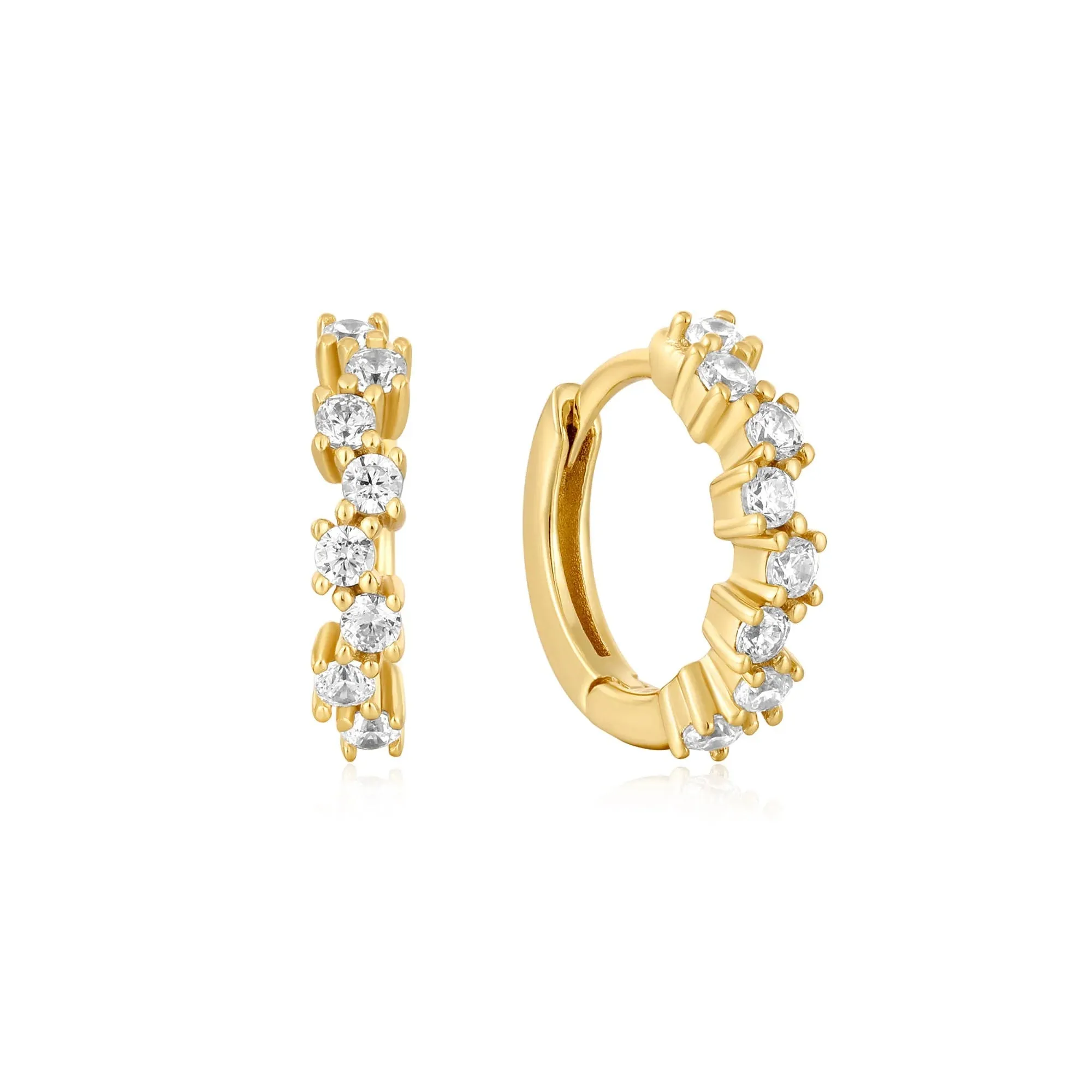 Ania Haie Jewellery Ear Edit Capsule - Sparkle Cluster Huggie Hoop Earrings