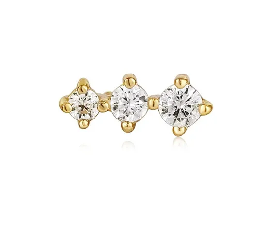 Ania Haie Jewellery Ear Edit - Sparkle Crawler Barbell Single Earrings - 2 colours