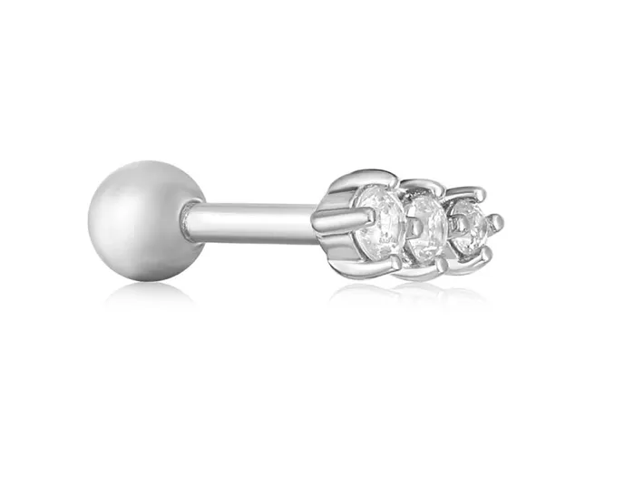 Ania Haie Jewellery Ear Edit - Sparkle Crawler Barbell Single Earrings - 2 colours