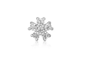 Ania Haie Jewellery Ear Edit - Sparkle Flower Barbell Studs - 2 colours