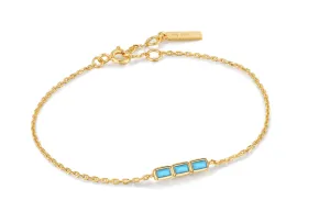 Ania Haie Jewellery Into The Blue - Turquoise Bar Bracelet