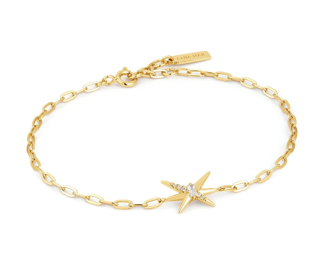 Ania Haie Jewellery Polished Punk - Gold Spike Chain Bracelet