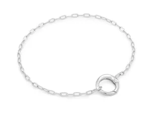 Ania Haie Jewellery Pop Charm - Silver Mini Link Charm Chain Connector Bracelet
