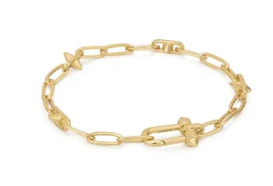 Ania Haie Jewellery Pop Charm - Stud Link Charm Bracelet - 2 colours