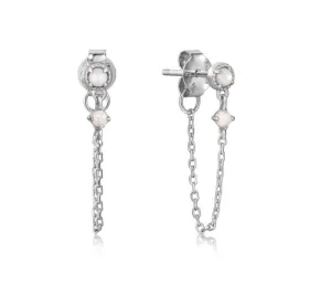 Ania Haie Jewellery Rising Star - Mother of Pearl and Kyoto Opal Chain Drop Earrings