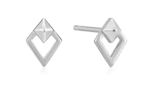 Ania Haie Jewellery Spike It Up - Silver Diamond Stud Earrings