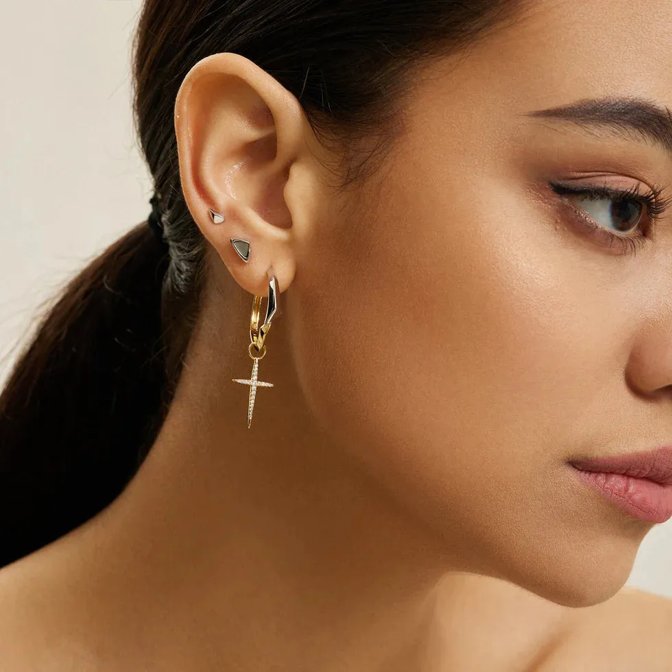 Ania Haie Jewellery Tough Love - Arrow Abalone Stud Earring - 2 colours available