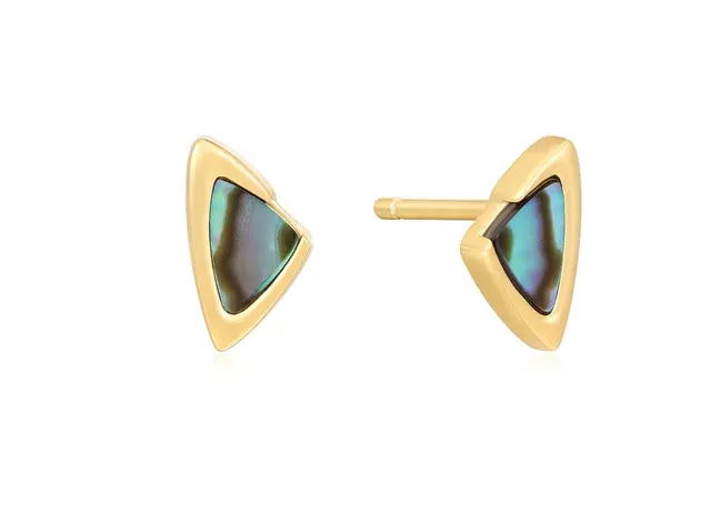 Ania Haie Jewellery Tough Love - Arrow Abalone Stud Earring - 2 colours available