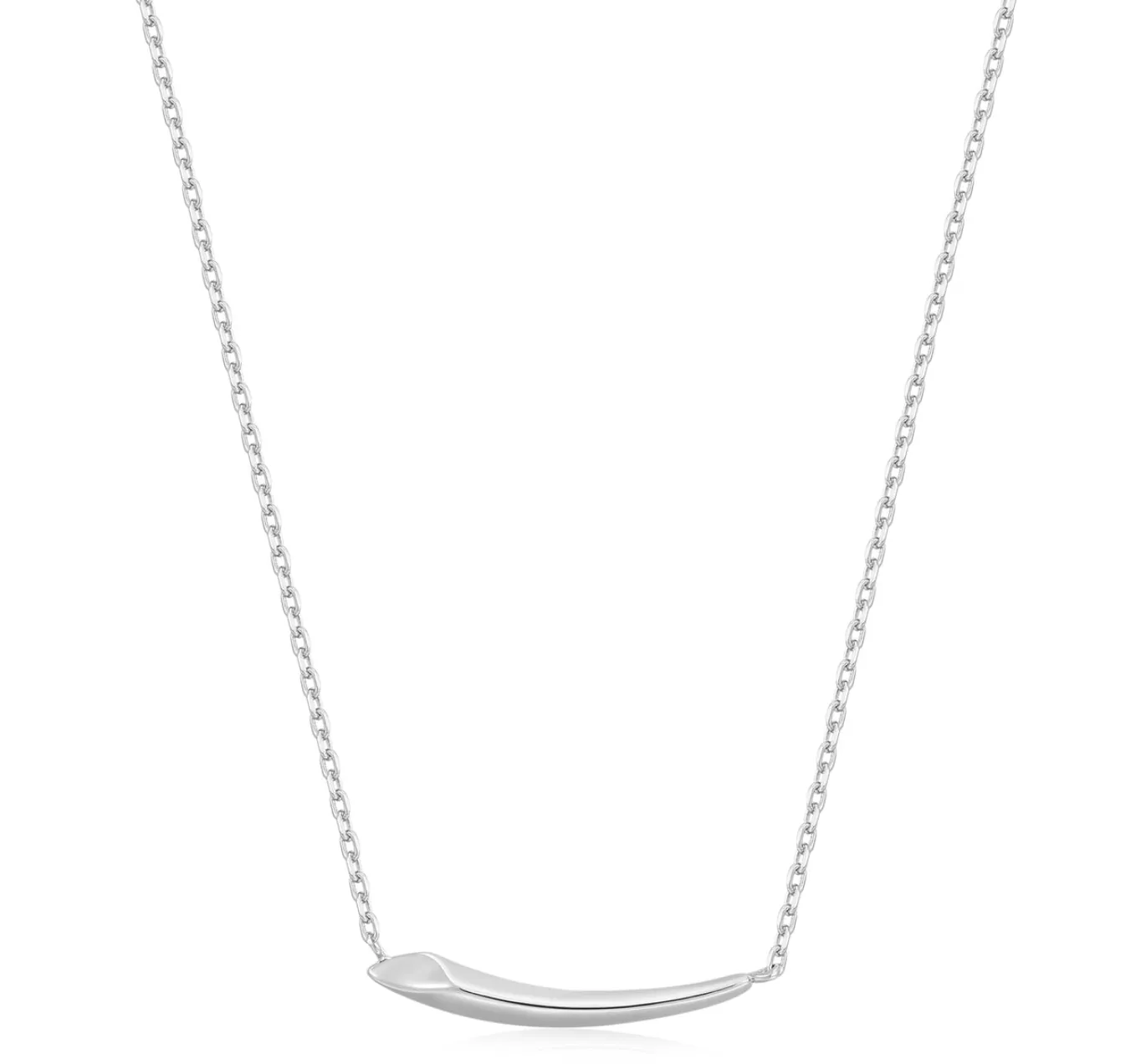Ania Haie Jewellery Tough Love - Silver Arrow Bar Necklace