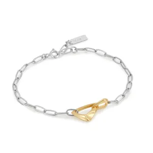 Ania Haie Jewellery Tough Love - Two-tone Link Chunky Chain Bracelet
