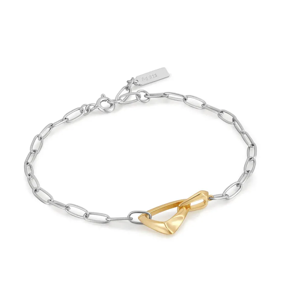 Ania Haie Jewellery Tough Love - Two-tone Link Chunky Chain Bracelet