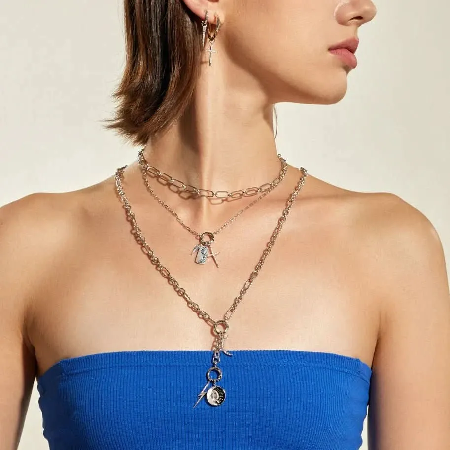 Ania Haie Silver Cross Charm NC048-31H Ania Haie Jewellery