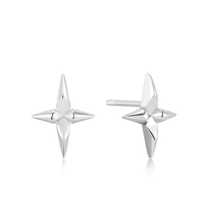 Ania Haie Silver Cross Stud Earrings E053-02H Ania Haie Jewellery