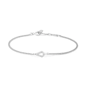 Ania Haie Silver Geometric Cubic Zirconia Bracelet B059-02H Ania Haie Jewellery