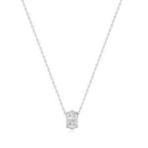 Ania Haie Silver Geometric Sparkle Pendant Necklace N053-02H Ania Haie Jewellery