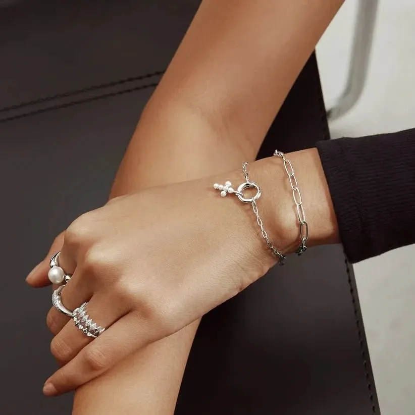 Ania Haie Silver Linked Chunky Bracelet B060-02H Ania Haie Jewellery