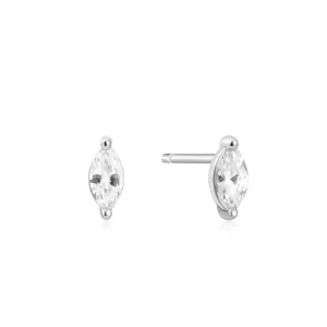 Ania Haie Silver Marquise Solitaire Studs E059-02H Ania Haie Jewellery