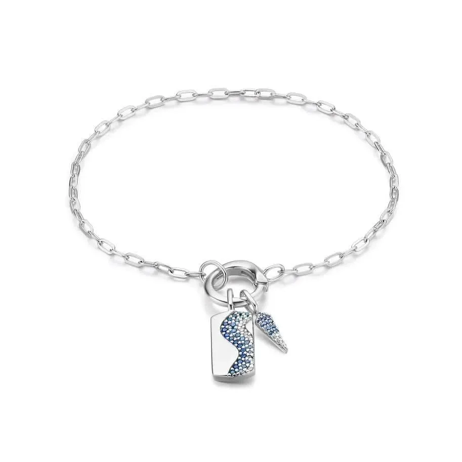 Ania Haie Silver Mini Link Charm Chain Connector Bracelet B048-02H Ania Haie Jewellery