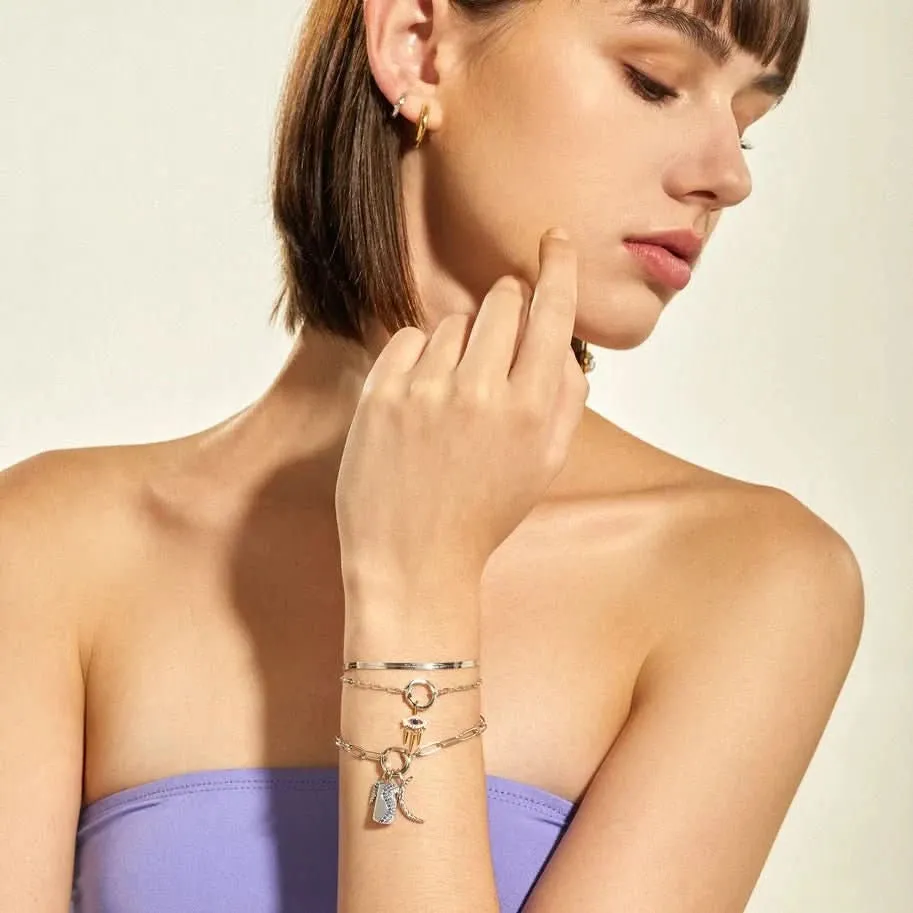 Ania Haie Silver Mini Link Charm Chain Connector Bracelet B048-02H Ania Haie Jewellery