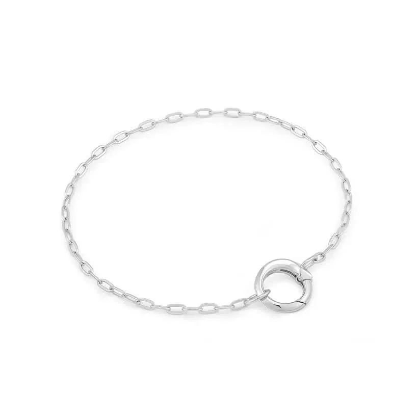 Ania Haie Silver Mini Link Charm Chain Connector Bracelet B048-02H Ania Haie Jewellery