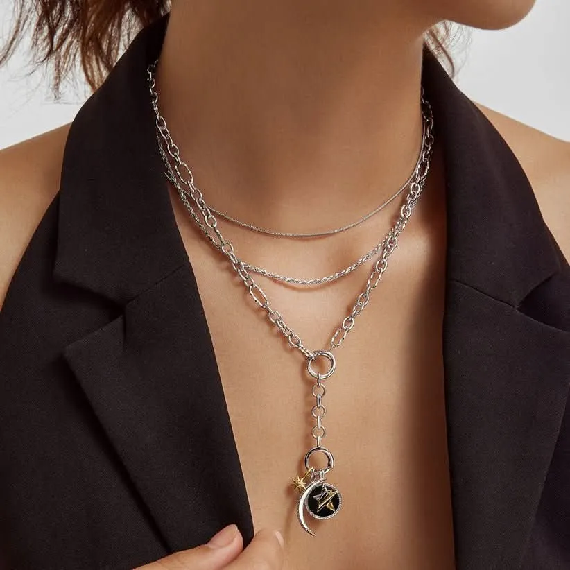 Ania Haie Silver Moon Pavé Charm NC060-03H Ania Haie Jewellery