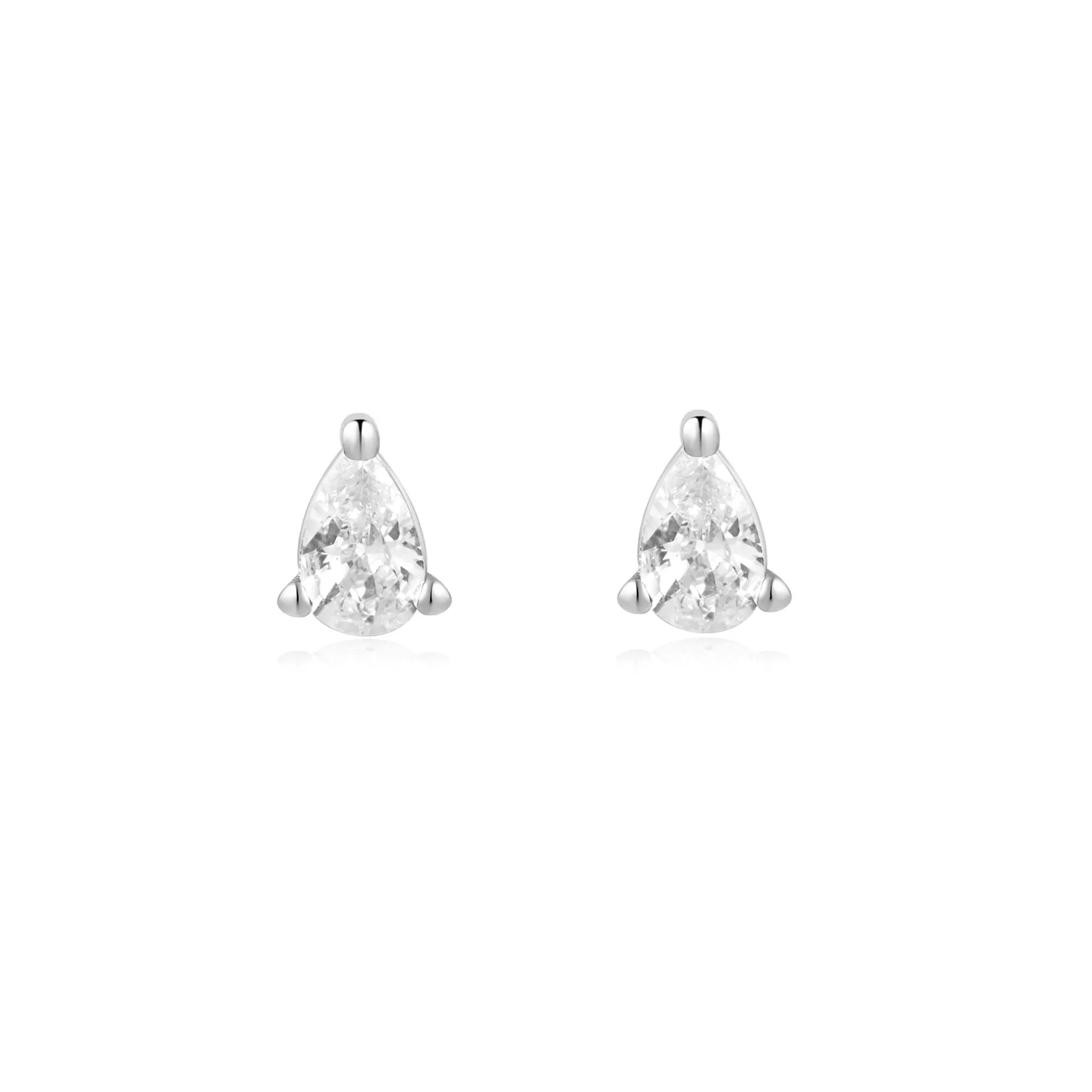 Ania Haie Silver Pear Studs E056-01H Ania Haie Jewellery