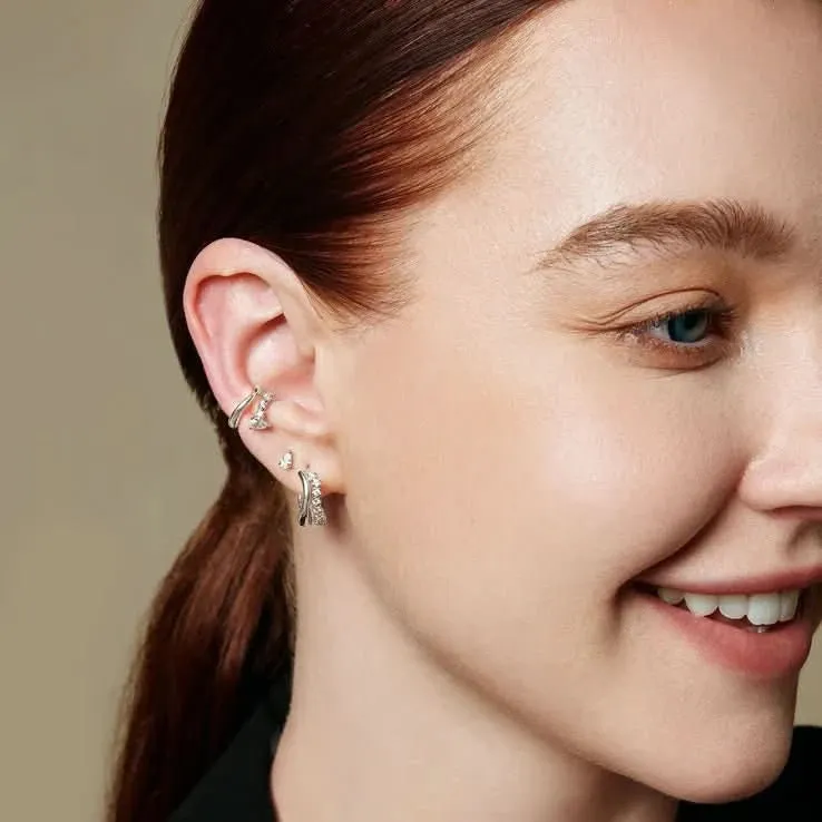 Ania Haie Silver Pear Studs E056-01H Ania Haie Jewellery