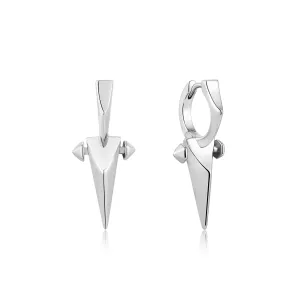 Ania Haie Silver Point Huggie Hoop Earrings E053-07H Ania Haie Jewellery