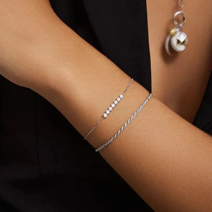 Ania Haie Silver Rope Twist Bracelet B058-04H Ania Haie Jewellery