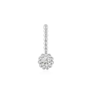 Ania Haie Silver Round Beaded Bezel Set Charm NC060-12H Ania Haie Jewellery