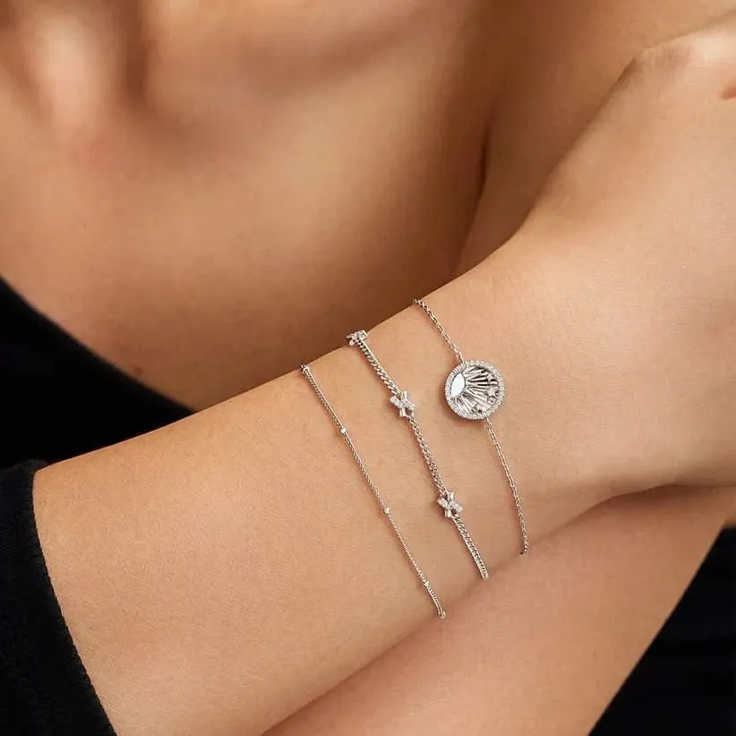 Ania Haie Silver Shiny Sun Stars Bracelet B059-04H Ania Haie Jewellery