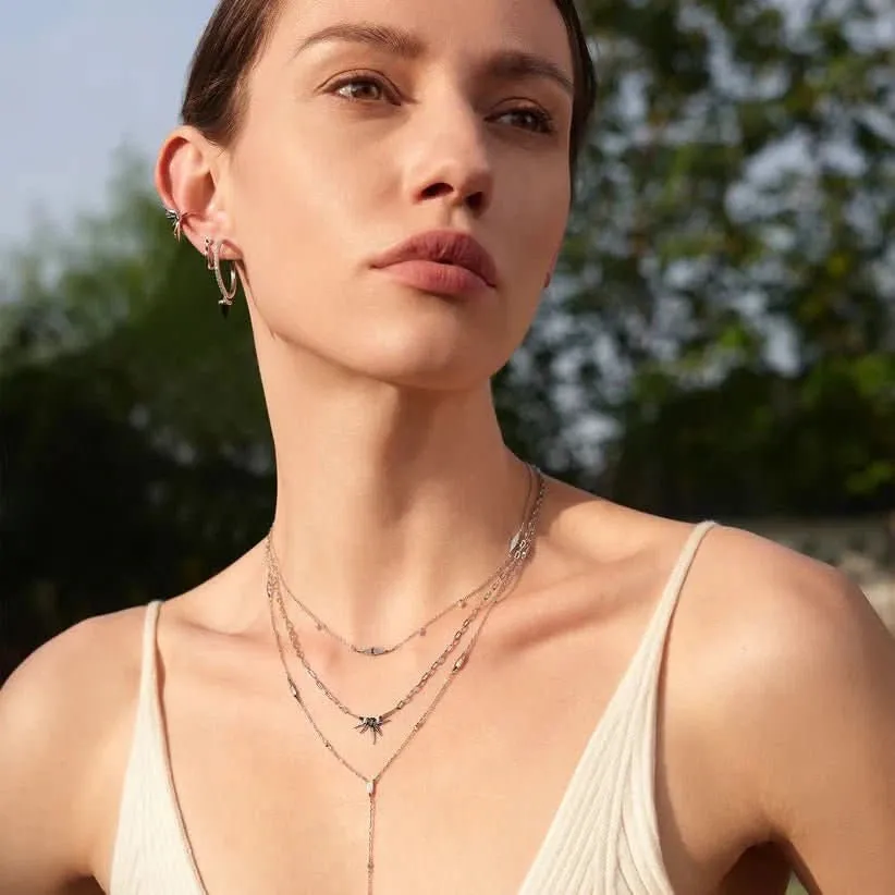 Ania Haie Silver Sparkle Point Y Necklace N053-05H Ania Haie Jewellery