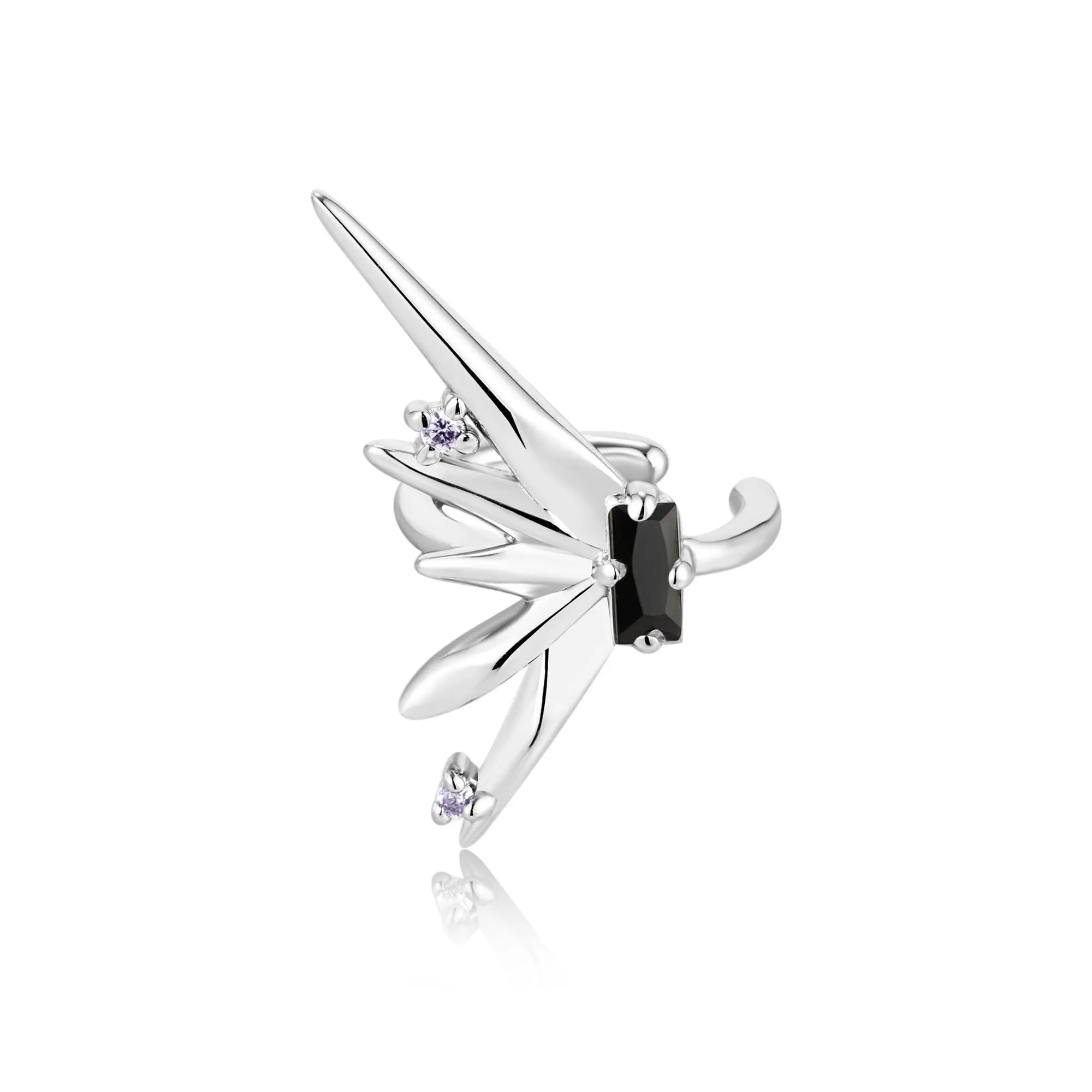 Ania Haie Silver Sparkle Spike Ear Cuff E053-11H Ania Haie Jewellery