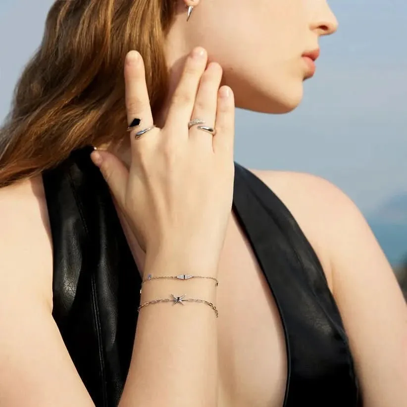Ania Haie Silver Spike Chain Bracelet B053-01H Ania Haie Jewellery